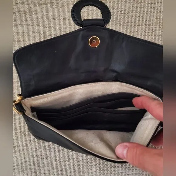 Michael Kors Leather Whipstich Style Clutch - Picture 11 of 13